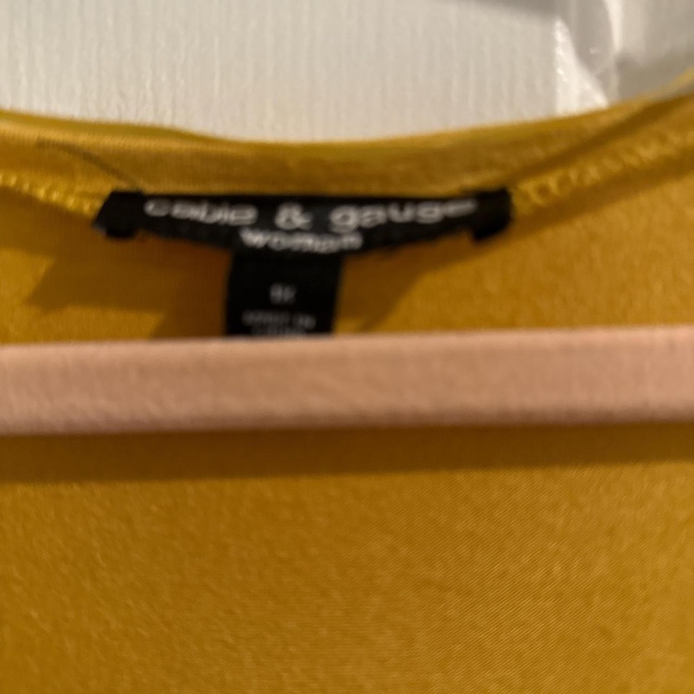 Cable and Gauge Mustard Embroidery Tunic - Picture 2 of 3